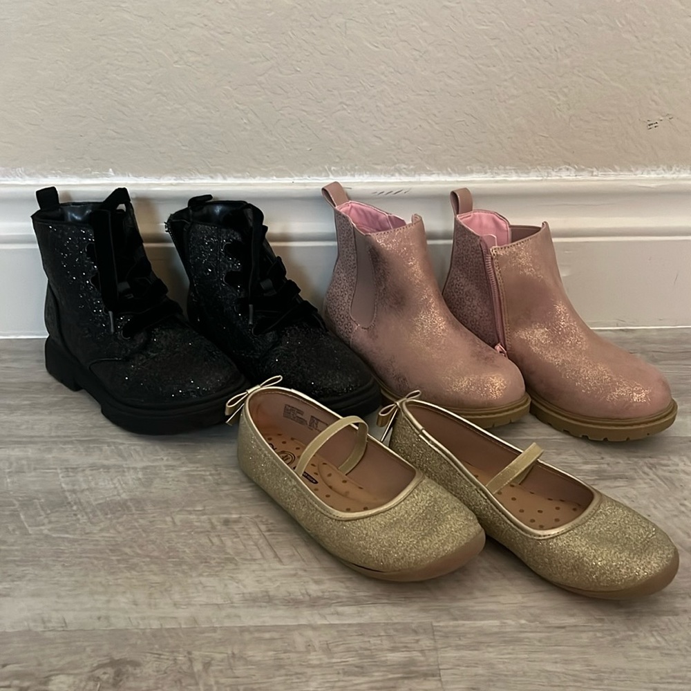 3 pair bundle toddler shoes sz 12